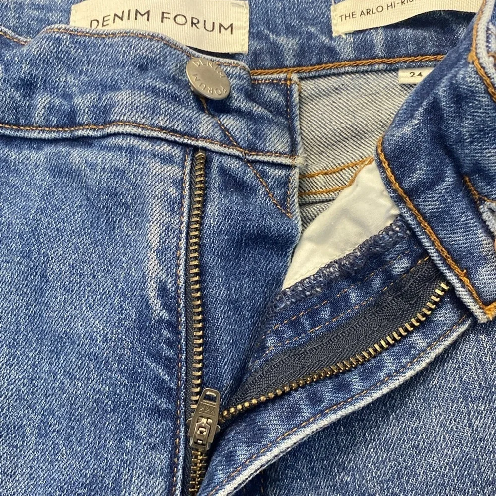 Denim Forum The Arlo Hi-Rise Trouser Straight Jean Size 24 - Picture 16 of 16